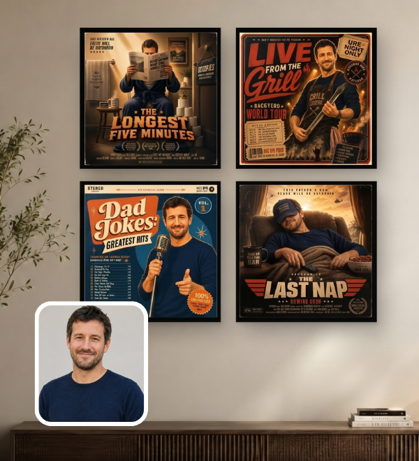 Personalized Art Starring Dad